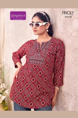 Rangmaya finoly short top wholesale kurtis in tumkur